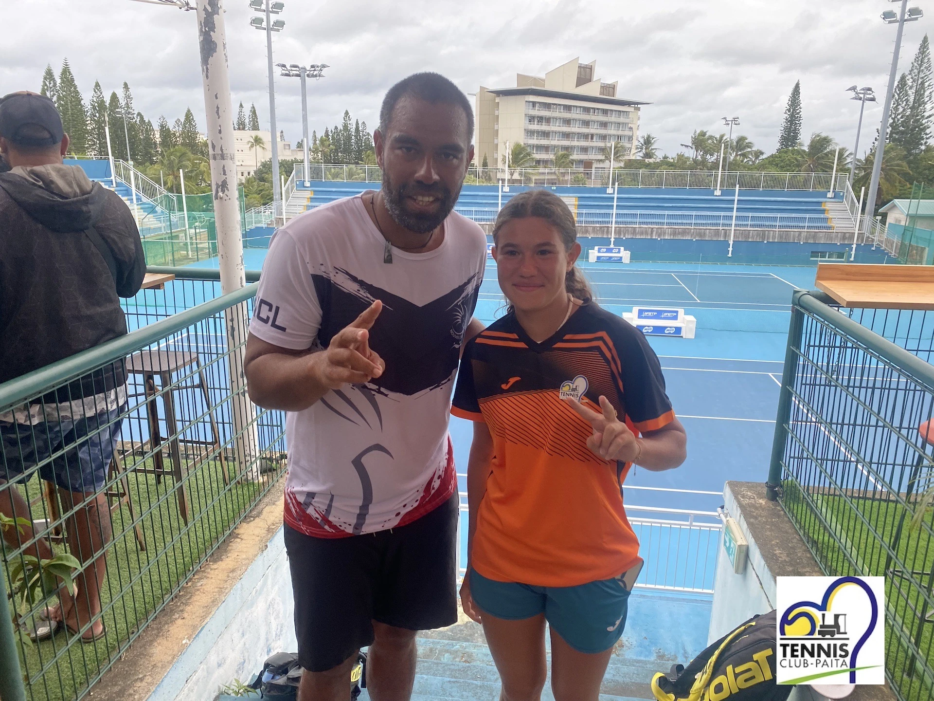 Heata-Nui ISTA-TOOFA et Nickolas N'GODRELA, Tennis Club de Paita, Championnat territorial Adultes 2024