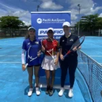 Emily Jayne Burns, Heata-Nui ISTA-TOOFA et Abygael participe au Vanuatu Girls Camp Tennis, Vanuatu Tennis, Oceania Tennis, PacificAusSport, tennis club de Paita, Emily Jayne Burns