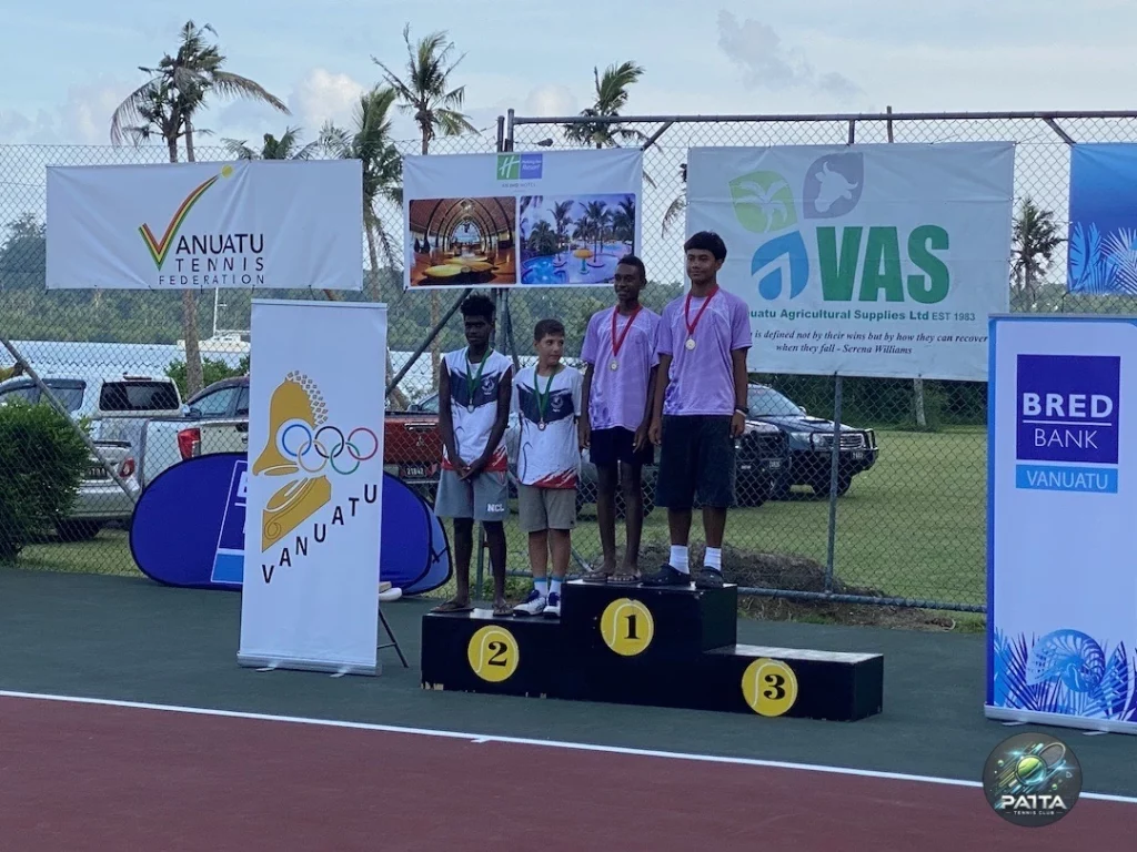 Joseph ACOLAS et Teliam LUTOLF, VAS REGIONAL CHAMPIONCHIP VANUATU 2024, Tennis Club de Paita